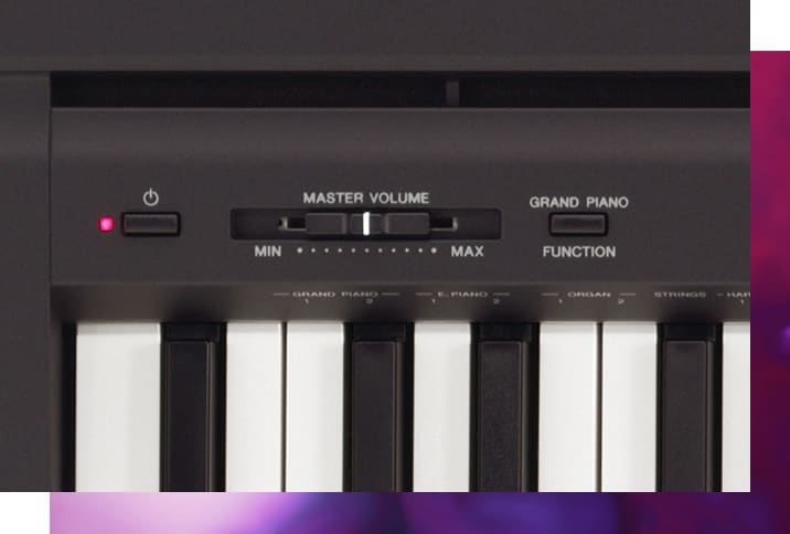 تنظیمات پیانو دیجیتال یاماها P 45
