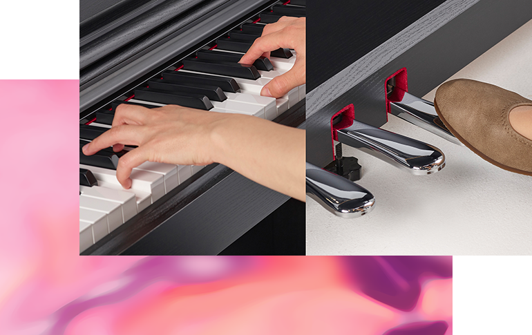 کنترل پدال تاچ پیانو آکوستیک معتبر و نیمه دمپر