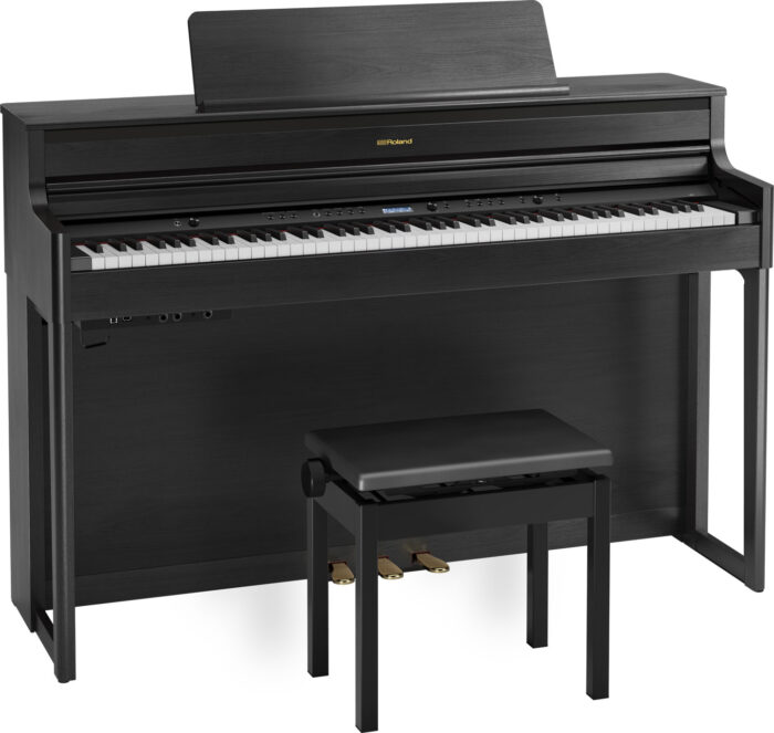 roland hp704 bench charcoal black