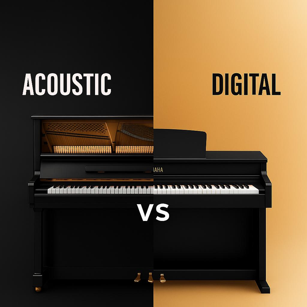 تفاوت پیانو اکوستیک و دیجیتال