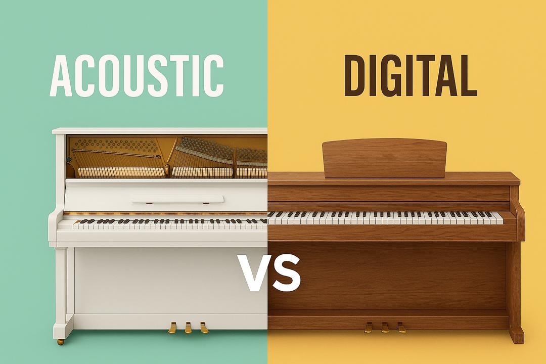 تفاوت پیانو اکوستیک و دیجیتال